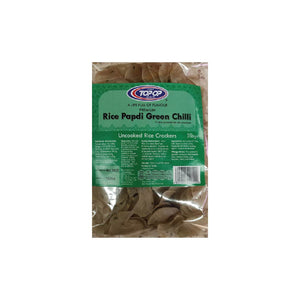 Top-Op Rice Papdi Green Chilli 200g | Buy Online | Aadyaa Foodstore