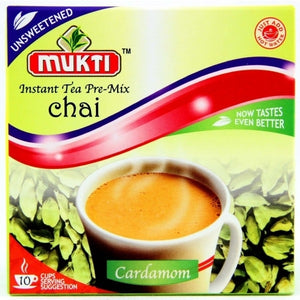 Mukti Instant Tea Pre-Mix Chai Cardamom (Unsweetened) 140g | Buy Online | Aadhya Foodstore